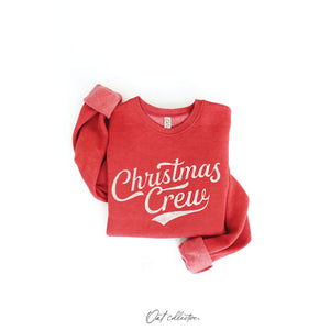 Christmas Crew Graphic Sweatshirt  | Cranberry Heather
