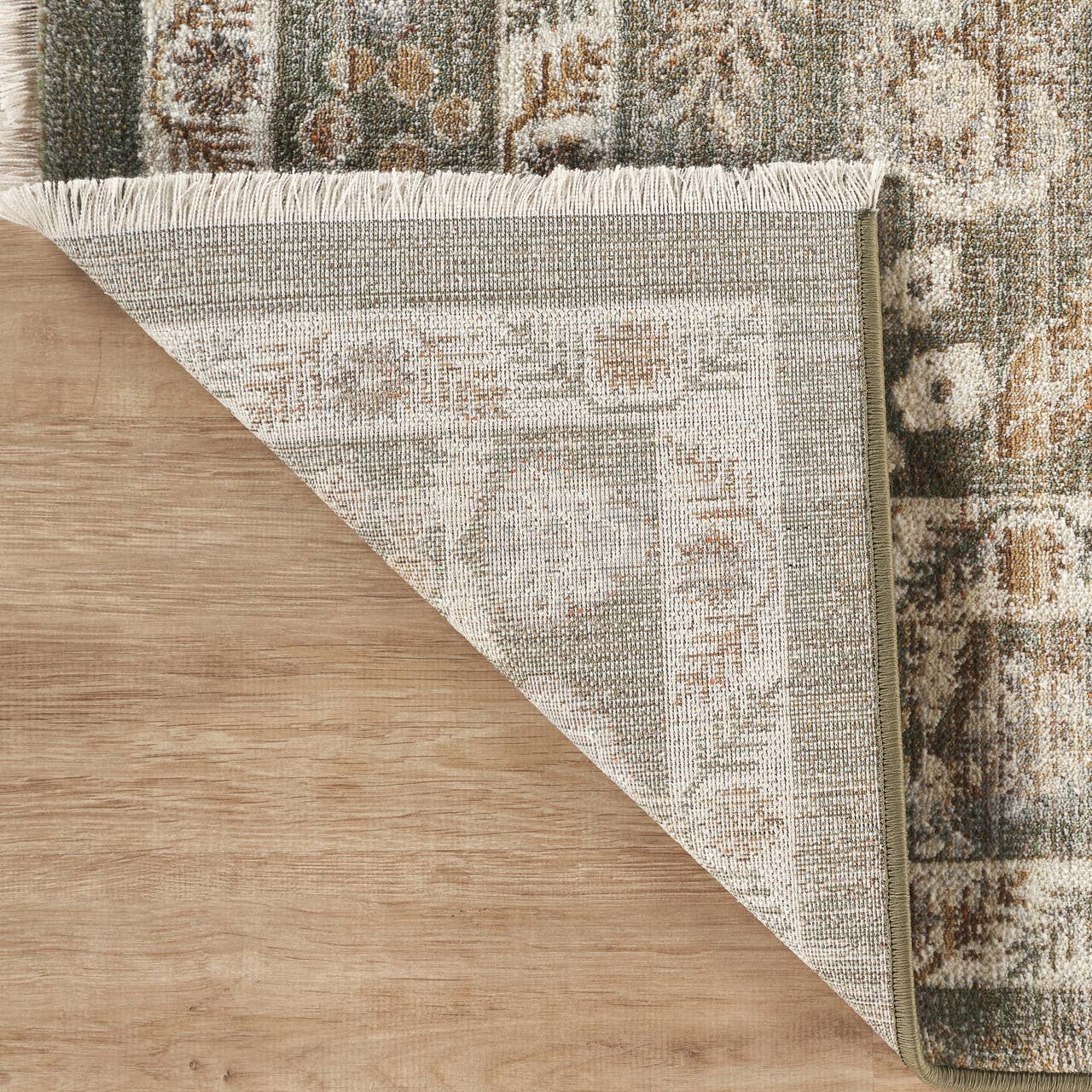 Abani Rugs - Alara Traditional Sage Green Vintage Floral Border Area Rug: 7'9" x 10'