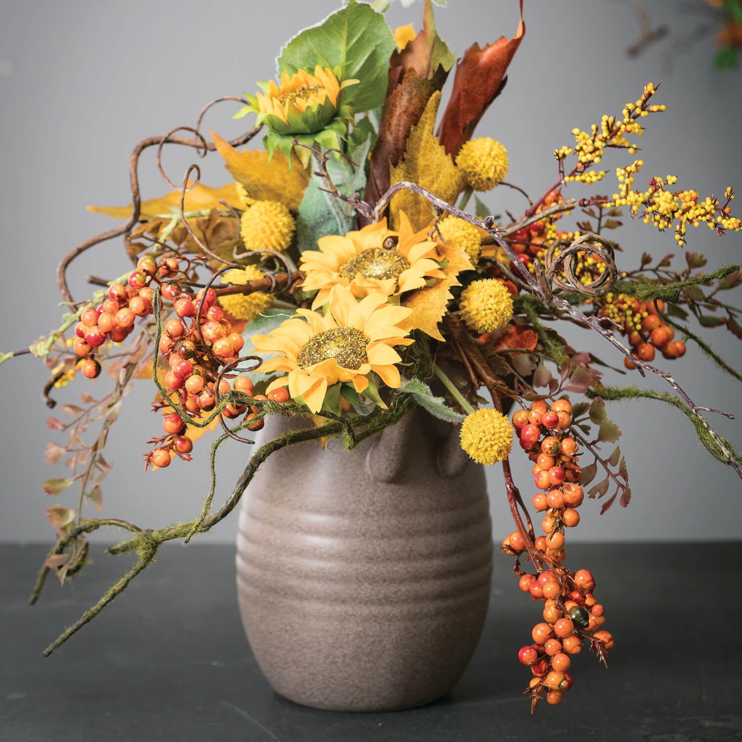 Billy Button Stem - Yellow