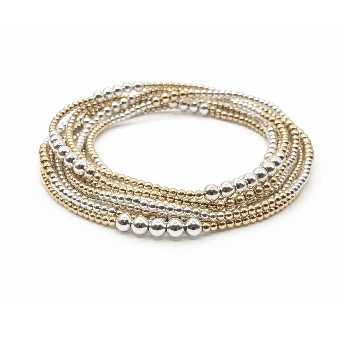 The Hamptons Mixed Metal Beaded Bracelet
