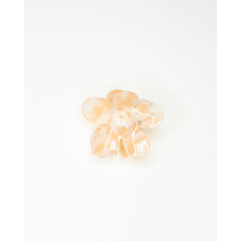 Flower Hair Claw | Cream Checker