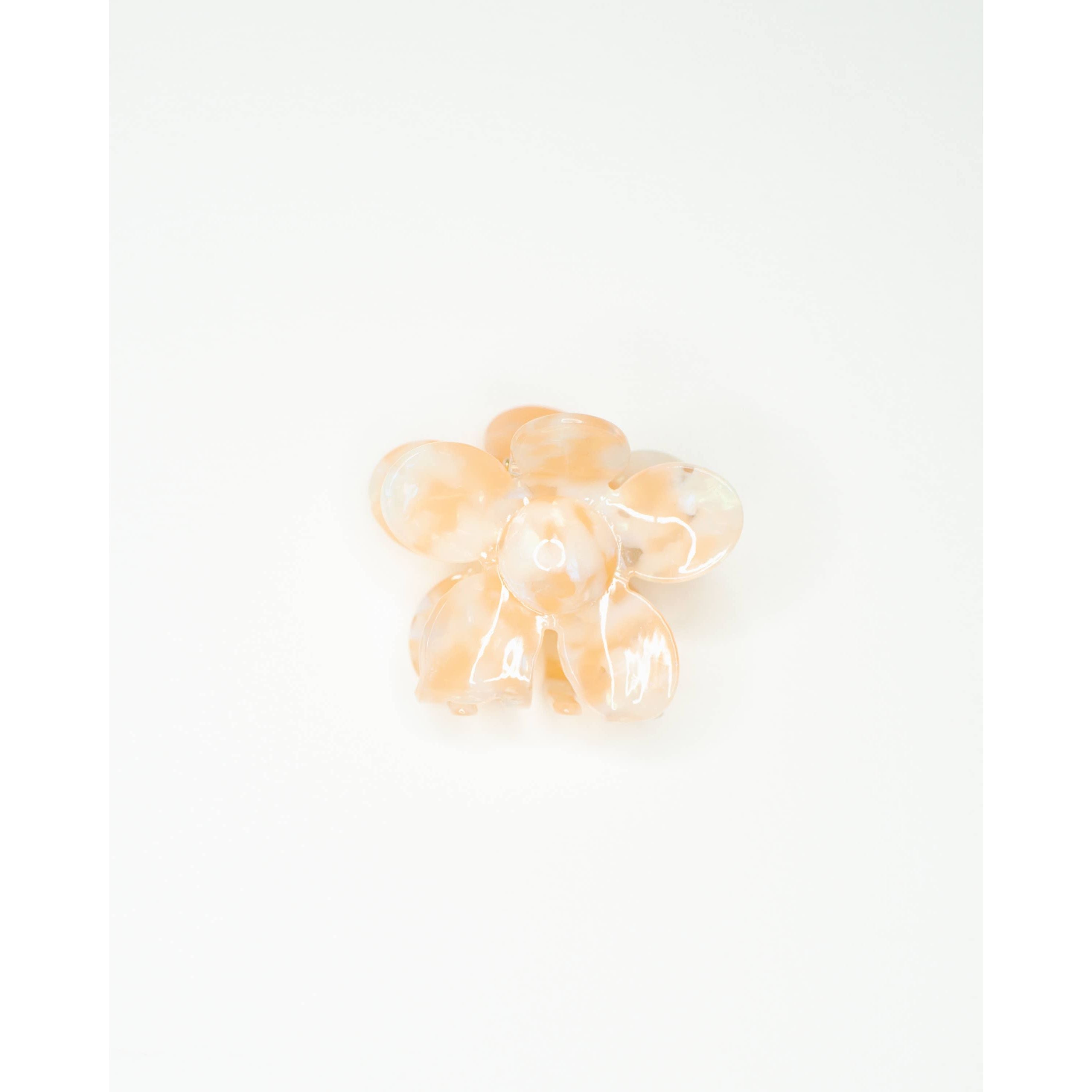 Flower Hair Claw | Cream Checker
