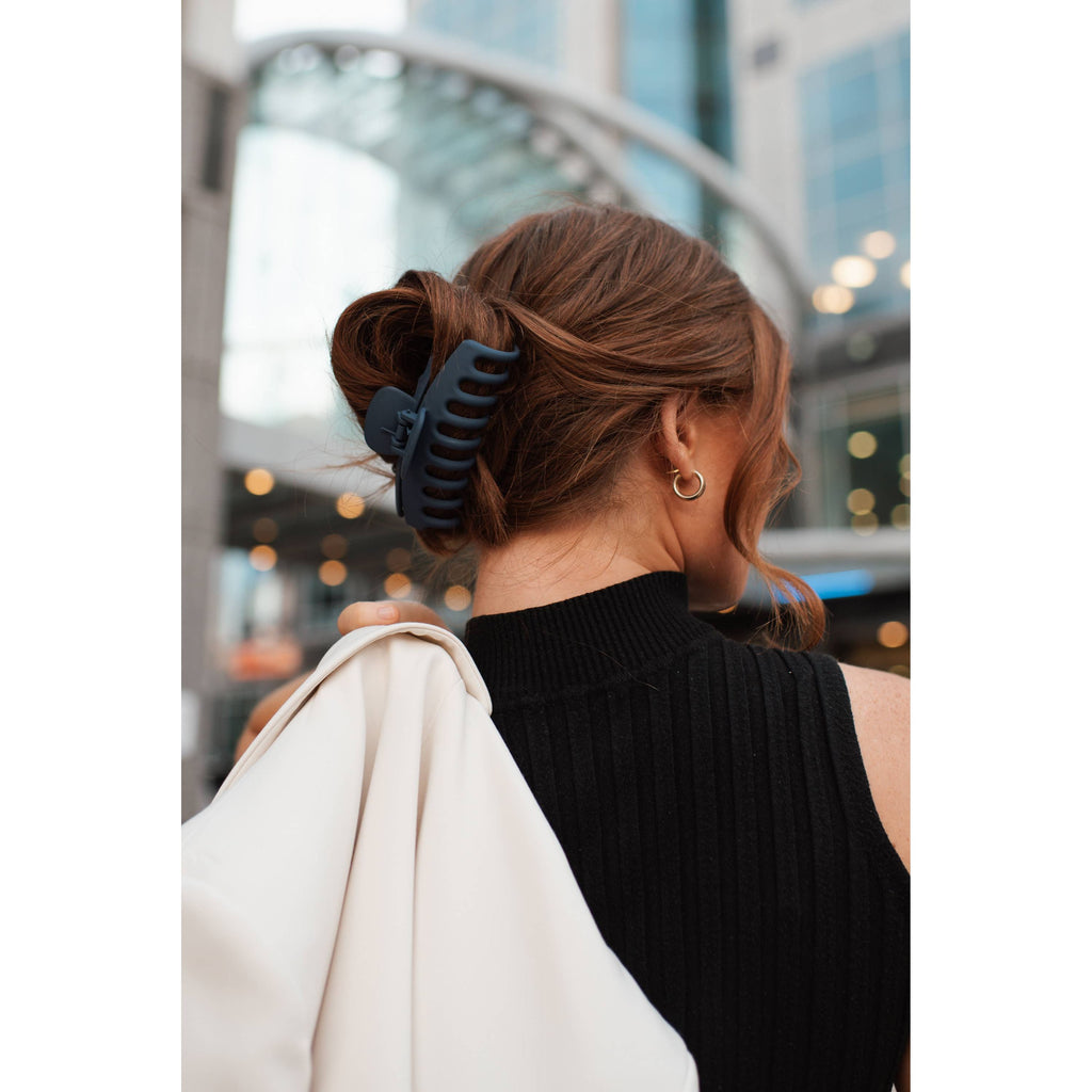 Matte Hair Claw Clip | Navy