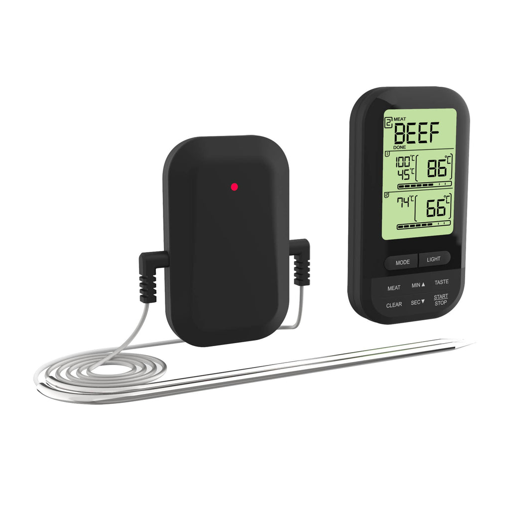 Fox Run Brands - Outset Digital Wireless Dual Probe BBQ Thermometer, 4.25"