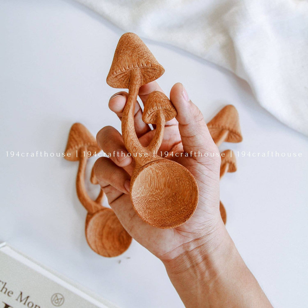 Wooden Mushroom Spoon