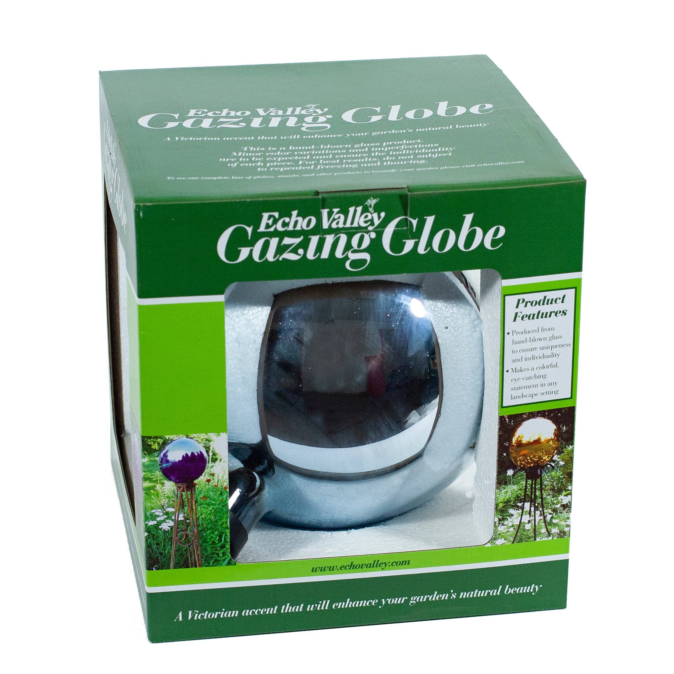 Victorian Silver Gazing Globe | 10”