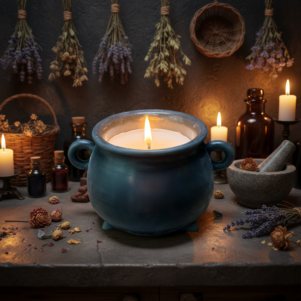 Witches Brew Cauldron Candle