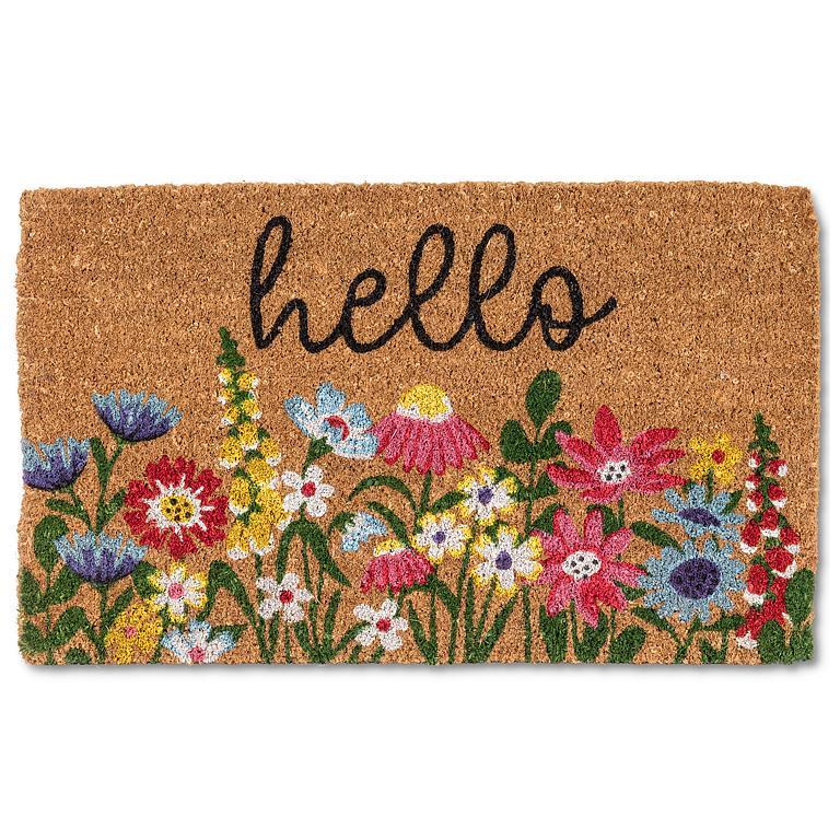 Doormat | Bright Floral Hello