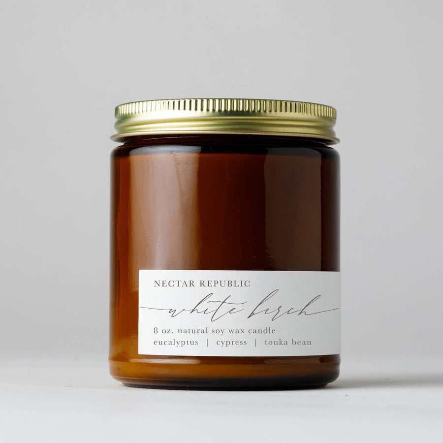 Tin Soy Candle | White Birch (Fall Cozy Winter Tree)