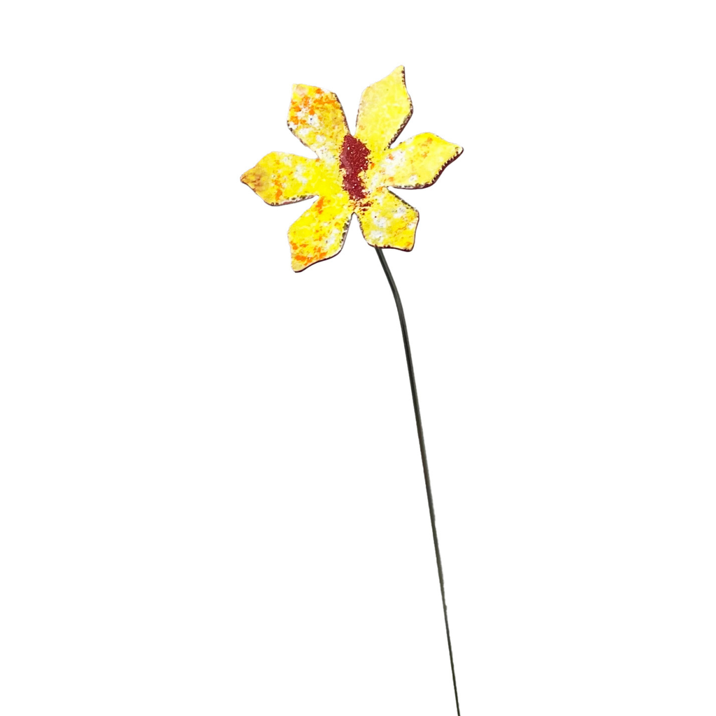 Copper Enamel Flower | Medium