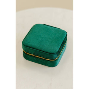 Velvet Jewelry Case |  Emerald Green