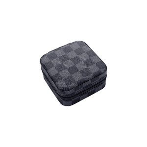 Checkered Jewelry Box | Brown