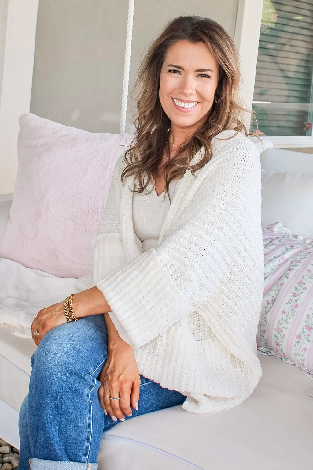 Marcy Chenille POL Cardigan