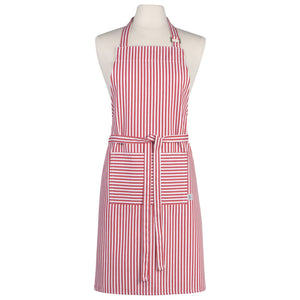 Narrow Red  Stripe Chef Apron