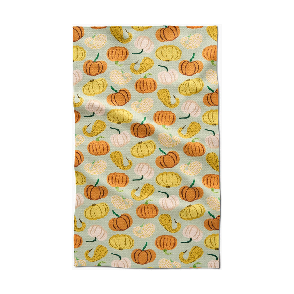 Geometry - Pumpkins & Gourds Tea Towel
