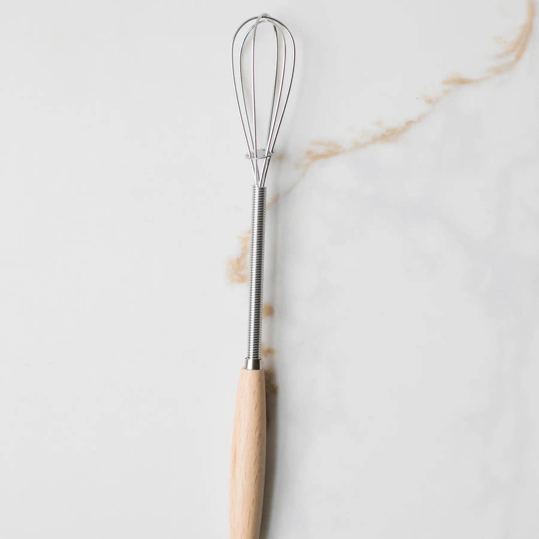Vintage Mini Whisk w/Wood Handle