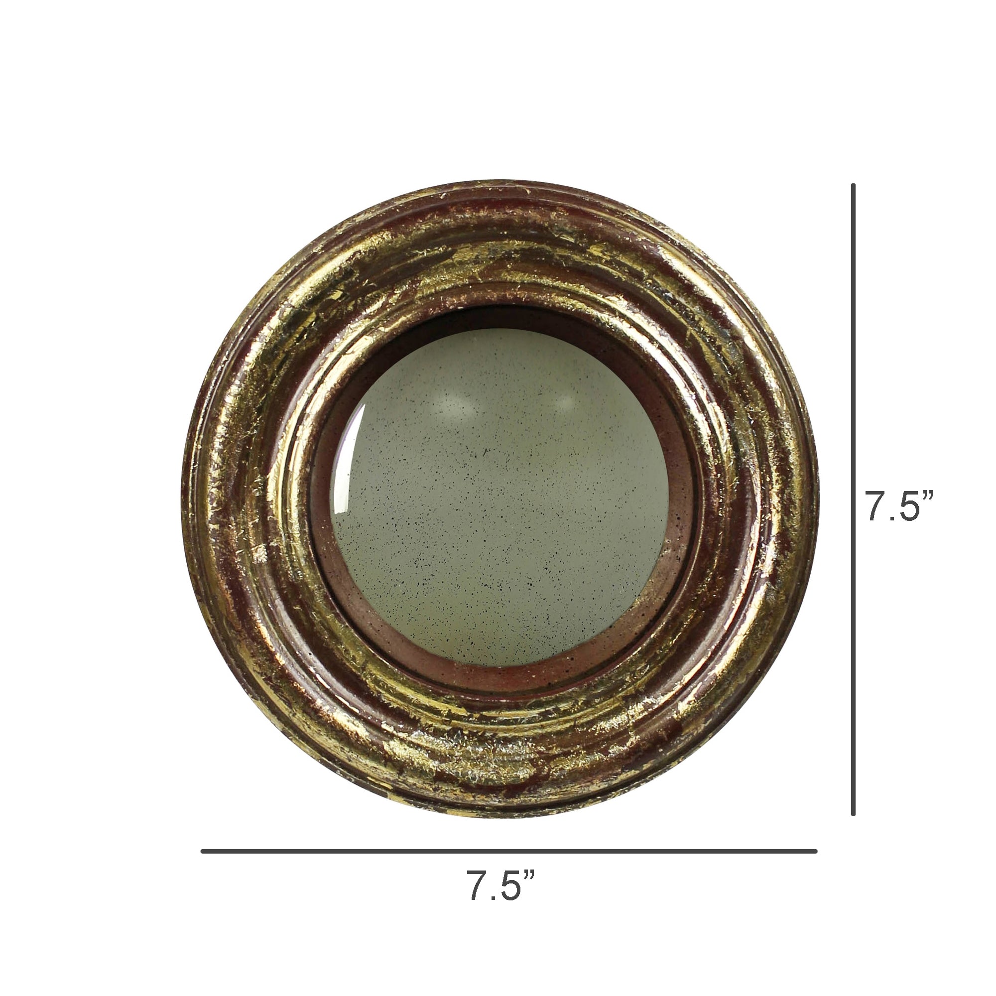 Convex Mirror | Antique Gold