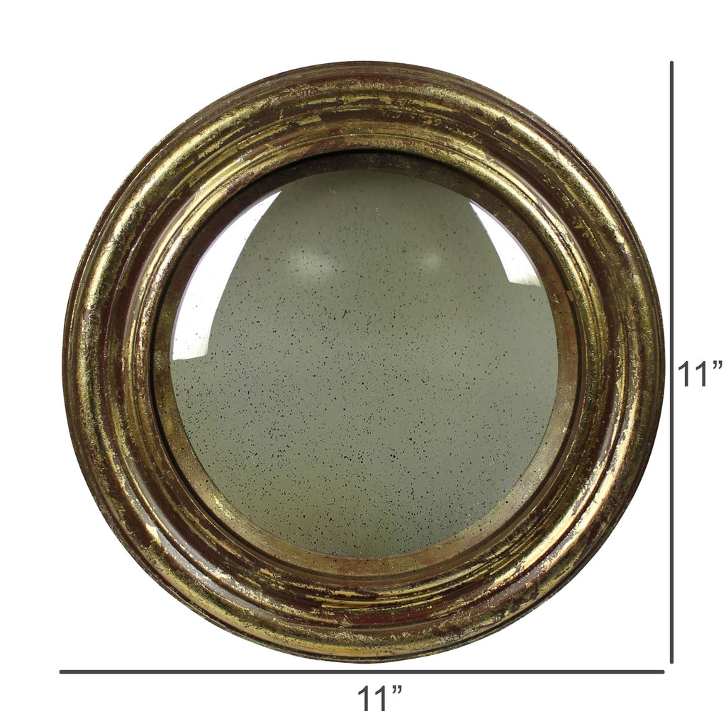 Convex Mirror | Antique Gold
