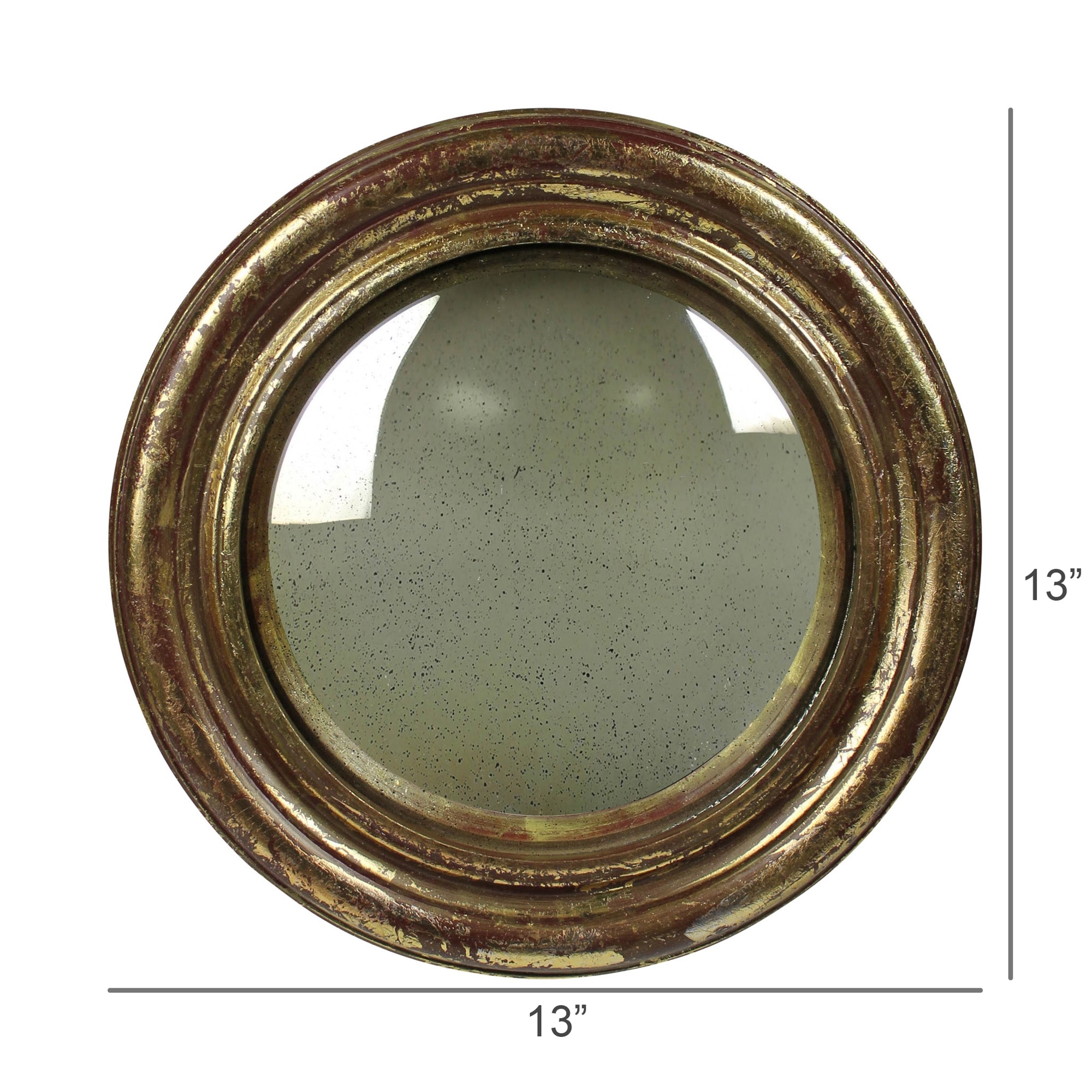 Convex Mirror | Antique Gold