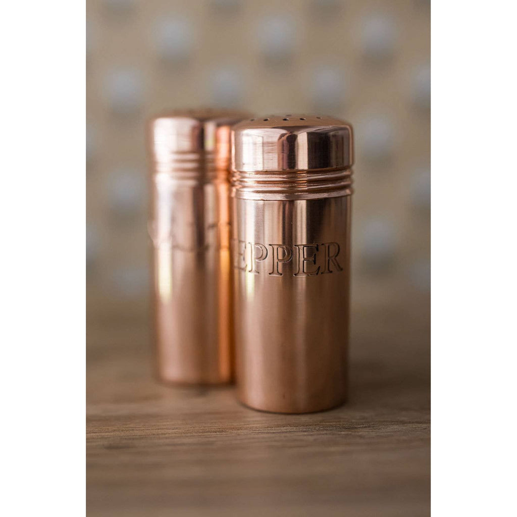 Copper Salt & Pepper Shakers