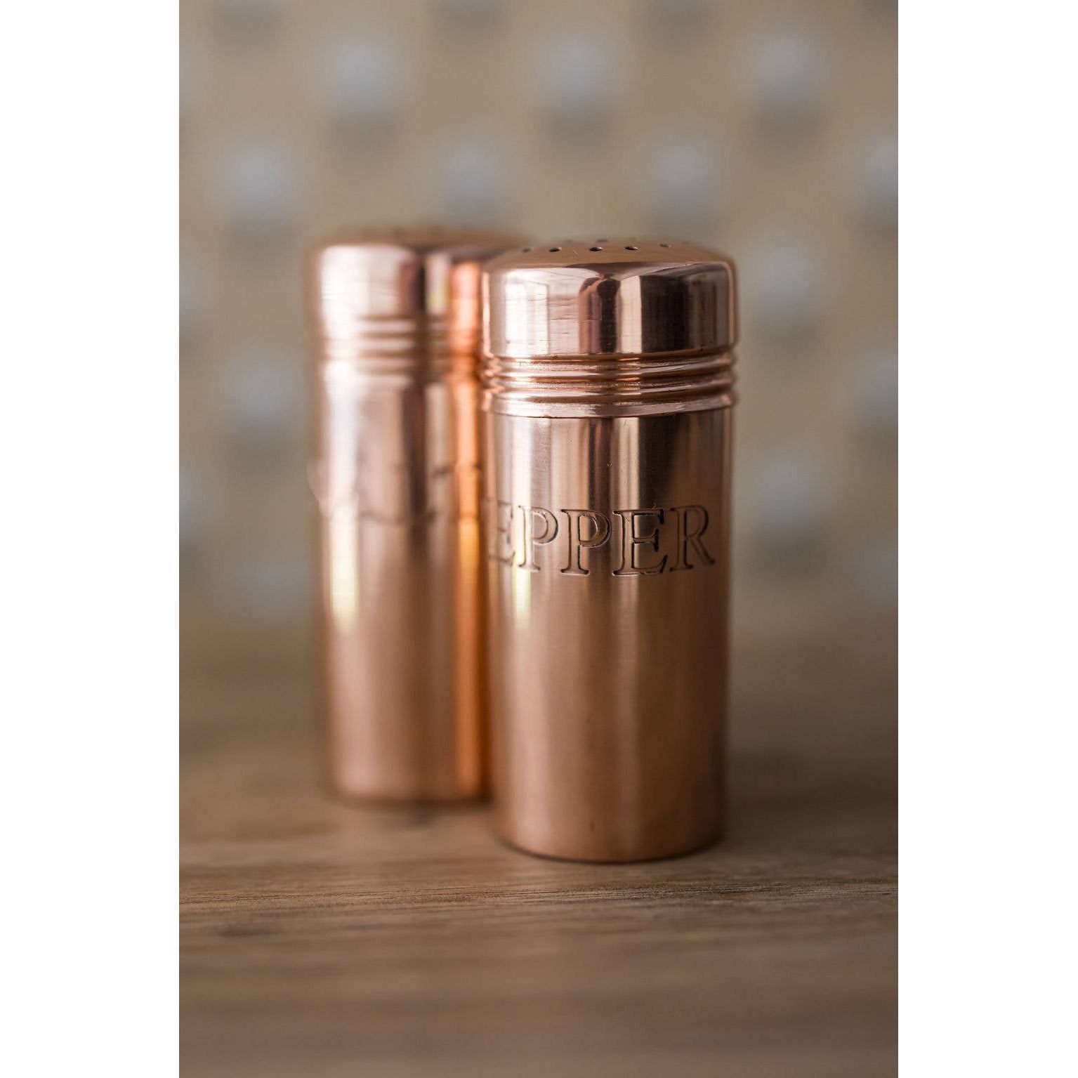 Copper Salt & Pepper Shakers