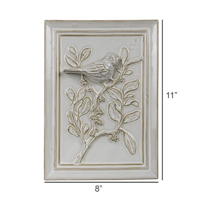 Ceramic Wall Art | Bird & Branch