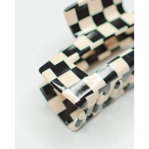 Checker Hair Claw | Orange