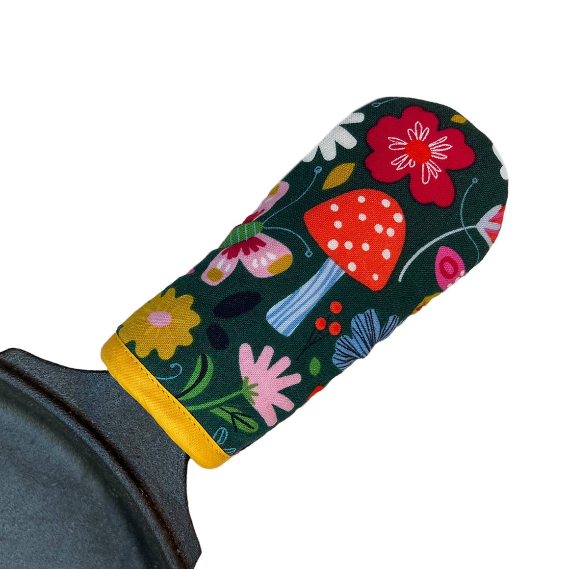 Skillet Mitt | Floral Mushrooms