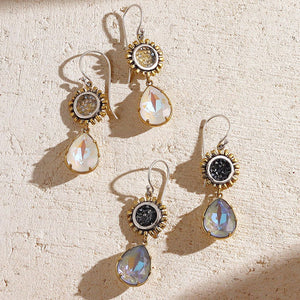 Kristal Be the Light Pear Drop Earrings | Grace