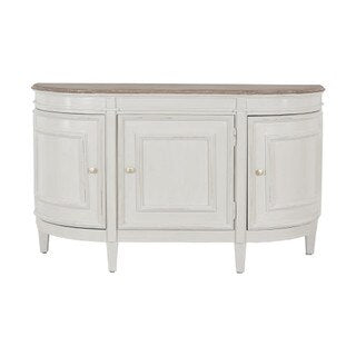 Claude Bow Front Sideboard | Small - Antique White