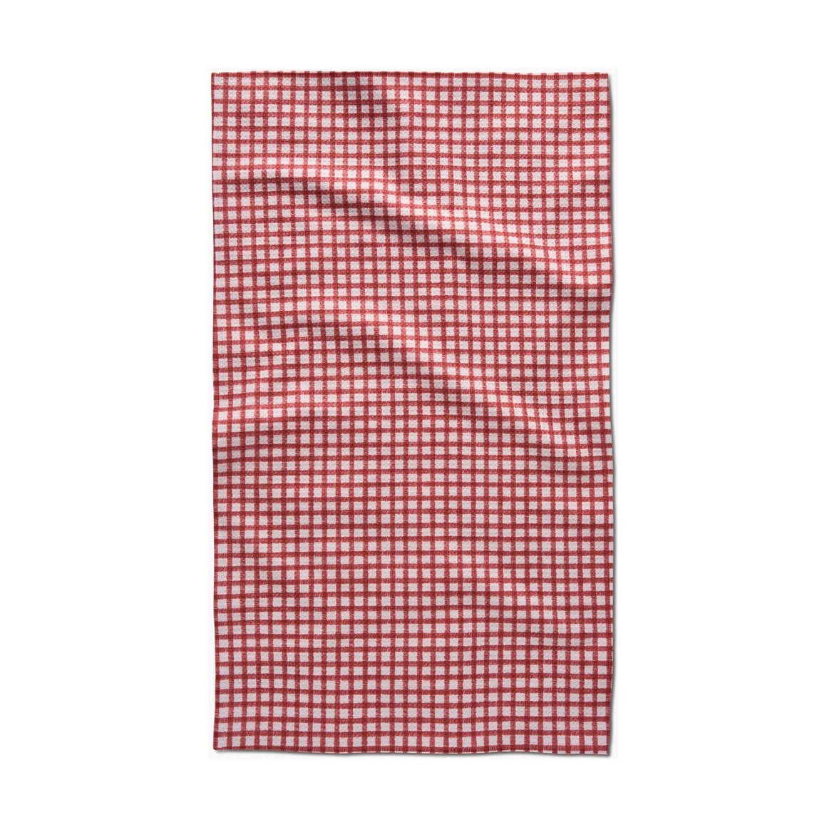 Geometry - Fireside Plaid Red Tea Towel
