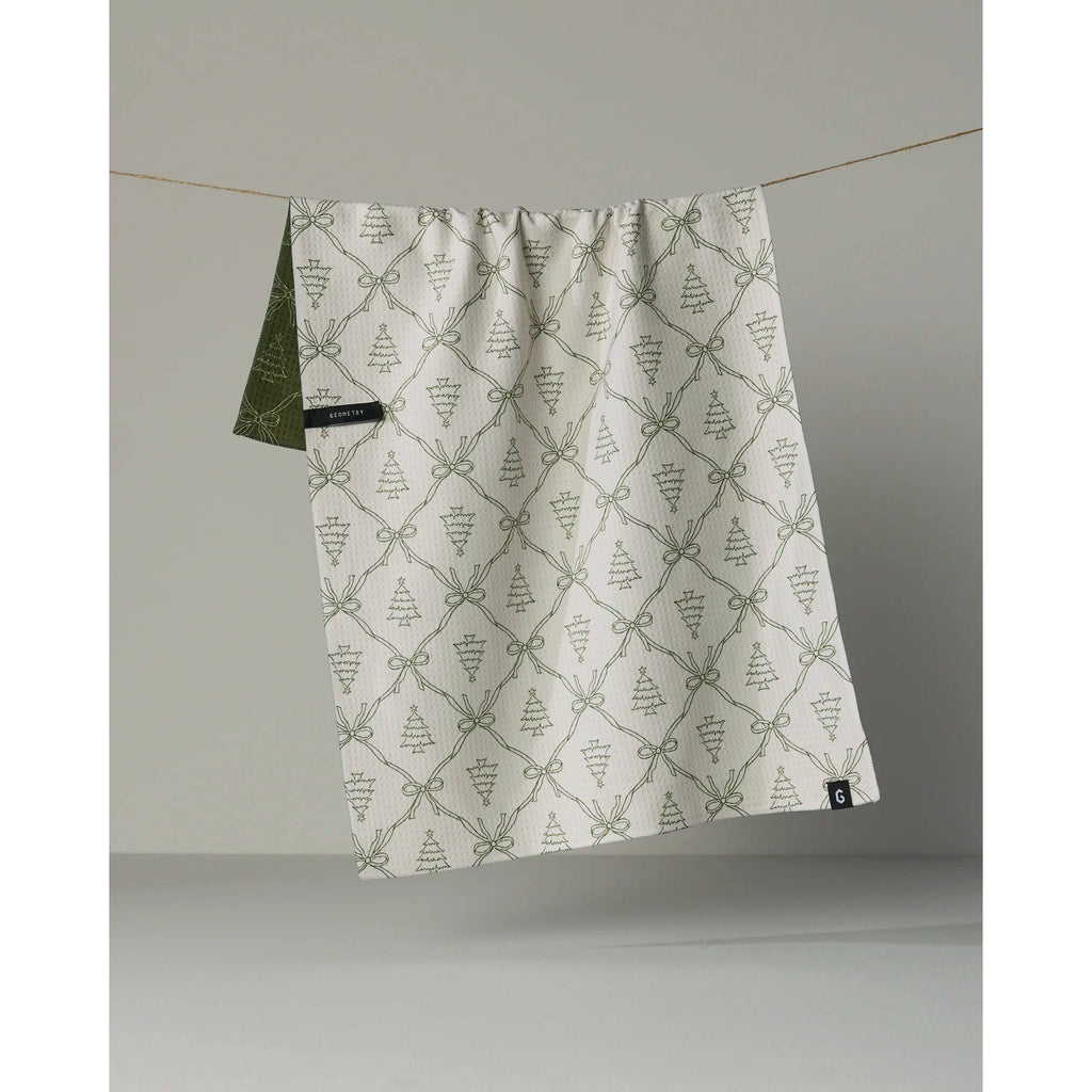 Geometry - Cedar Bows Luxe Kitchen Towel