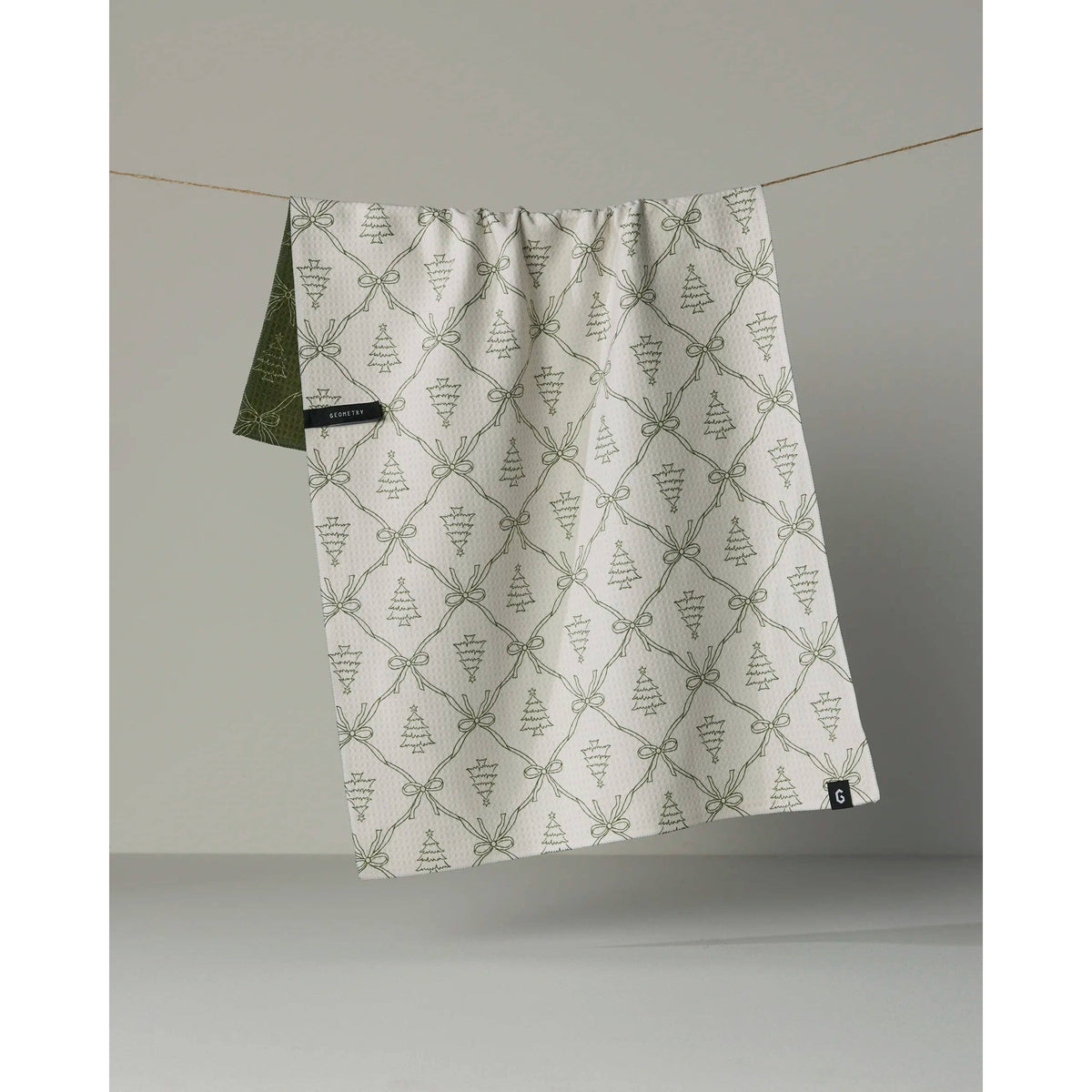 Geometry - Cedar Bows Luxe Kitchen Towel