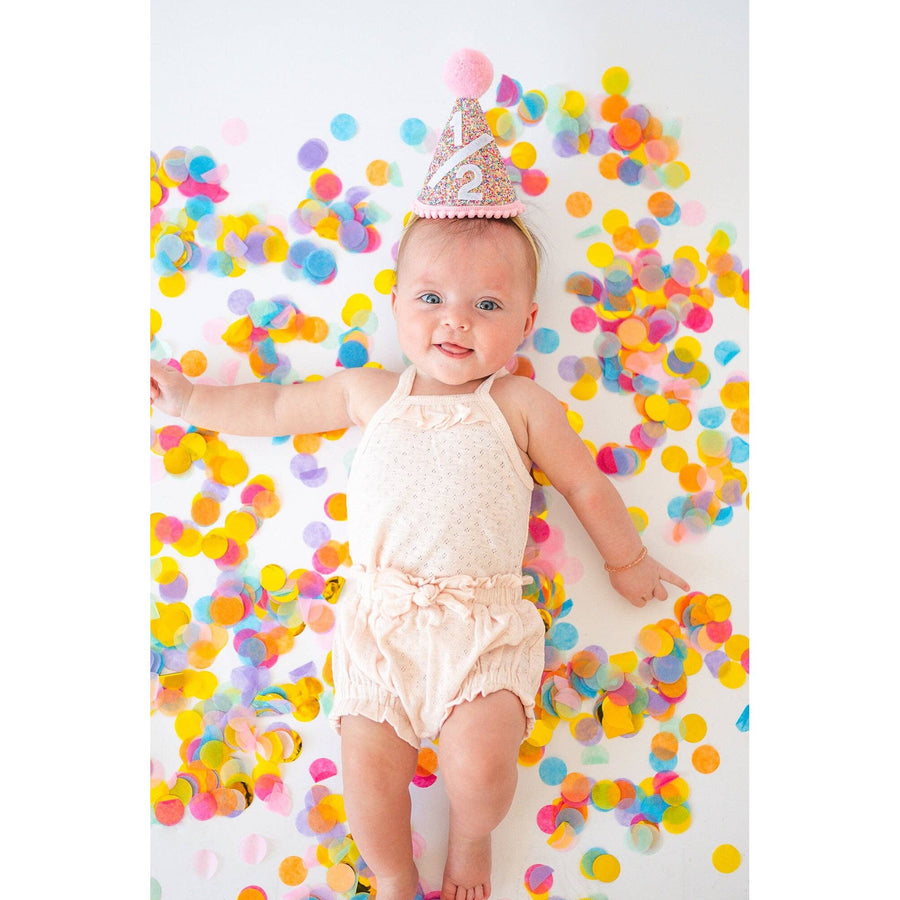 Organic Pointelle Ruffle Bloomer | Cotton Candy