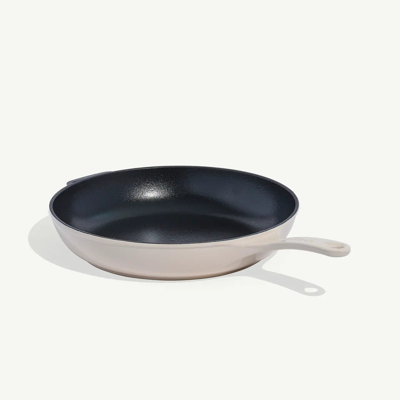 Enameled Cast Iron Skillet | Antique White