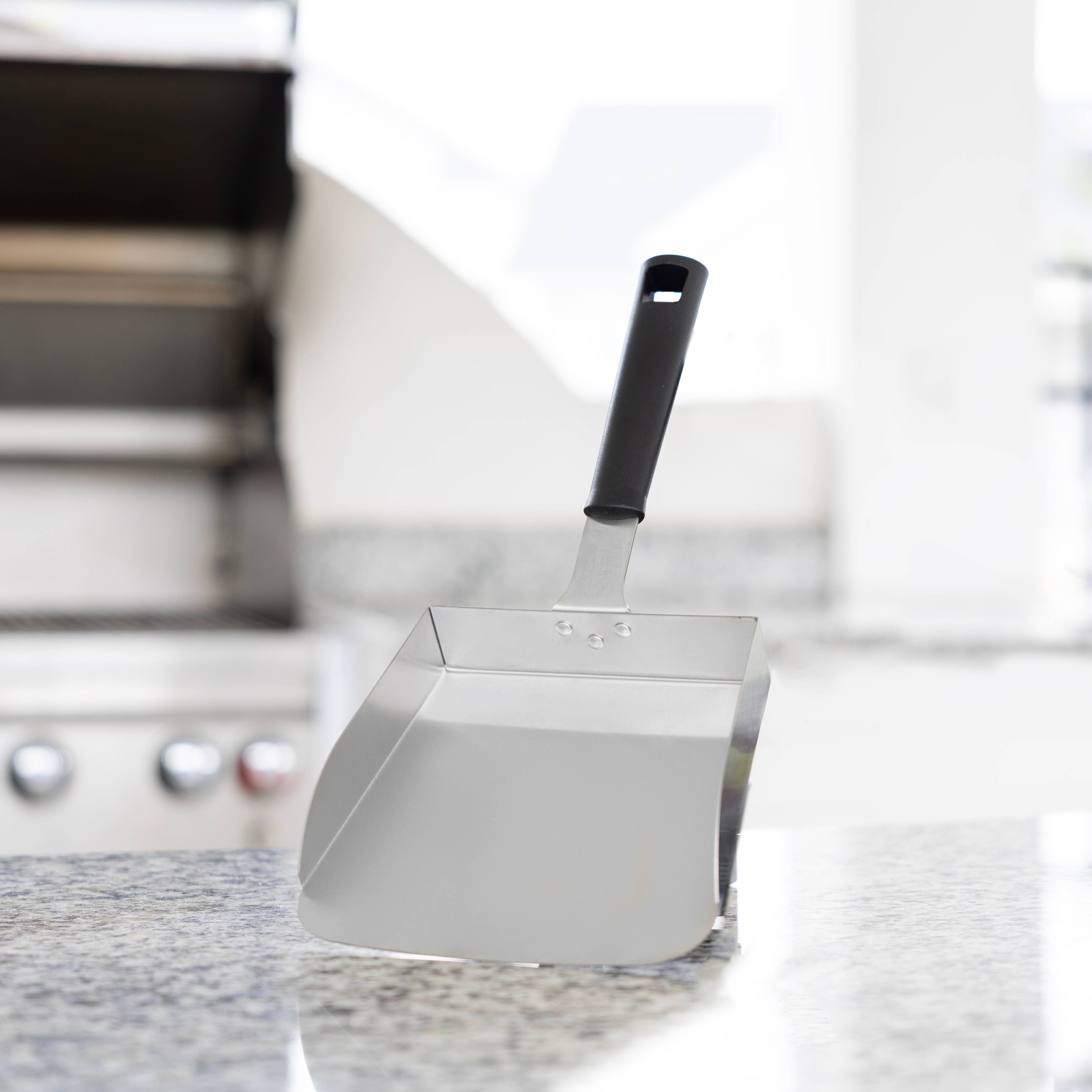 Fox Run Brands - Outset Stainless Steel Griddle Scoop, XL 5 Cup Food Shovel