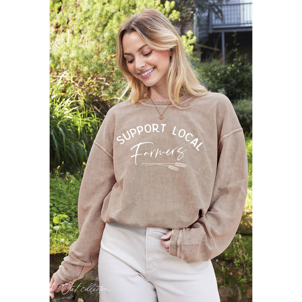 SUPPORT LOCAL FARMERS  Thermal Vintage Pullover | VINTAGE CHARCOAL