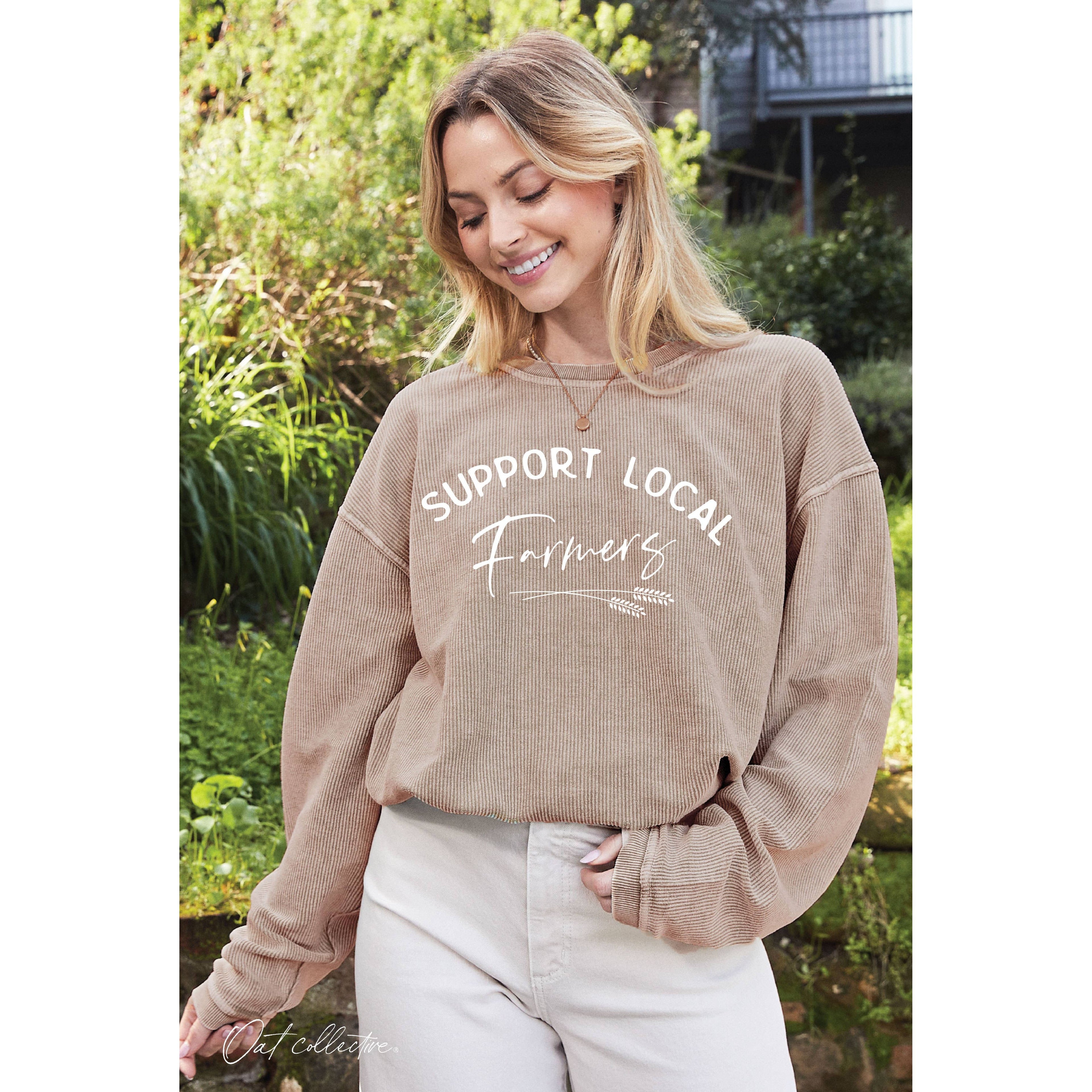 SUPPORT LOCAL FARMERS  Thermal Vintage Pullover | VINTAGE CHARCOAL