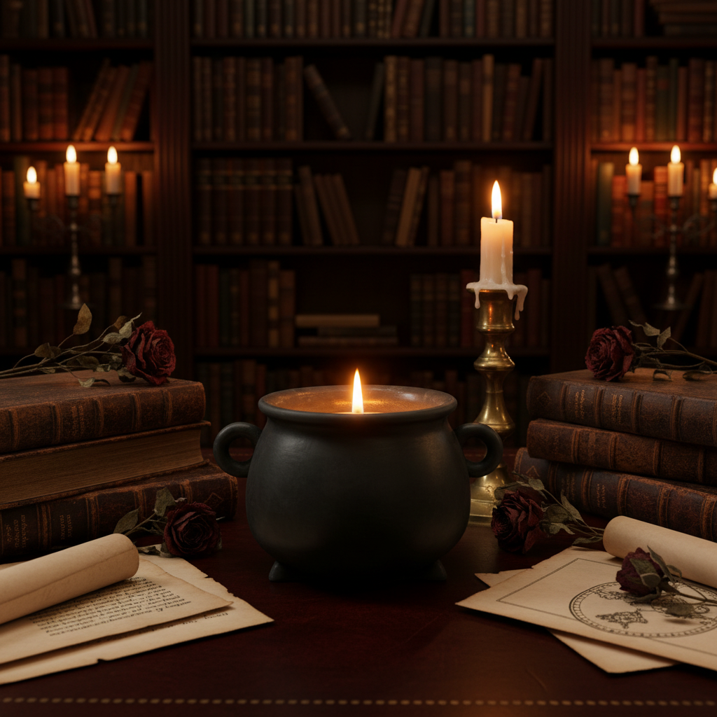 Witches Brew Cauldron Candle