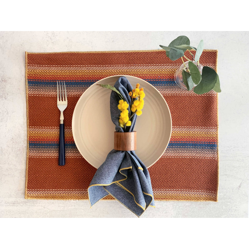 S/4 Round Wooden Napkin Rings