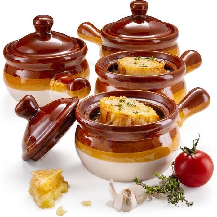 Puebla Ceramic French Onion Soup Crock