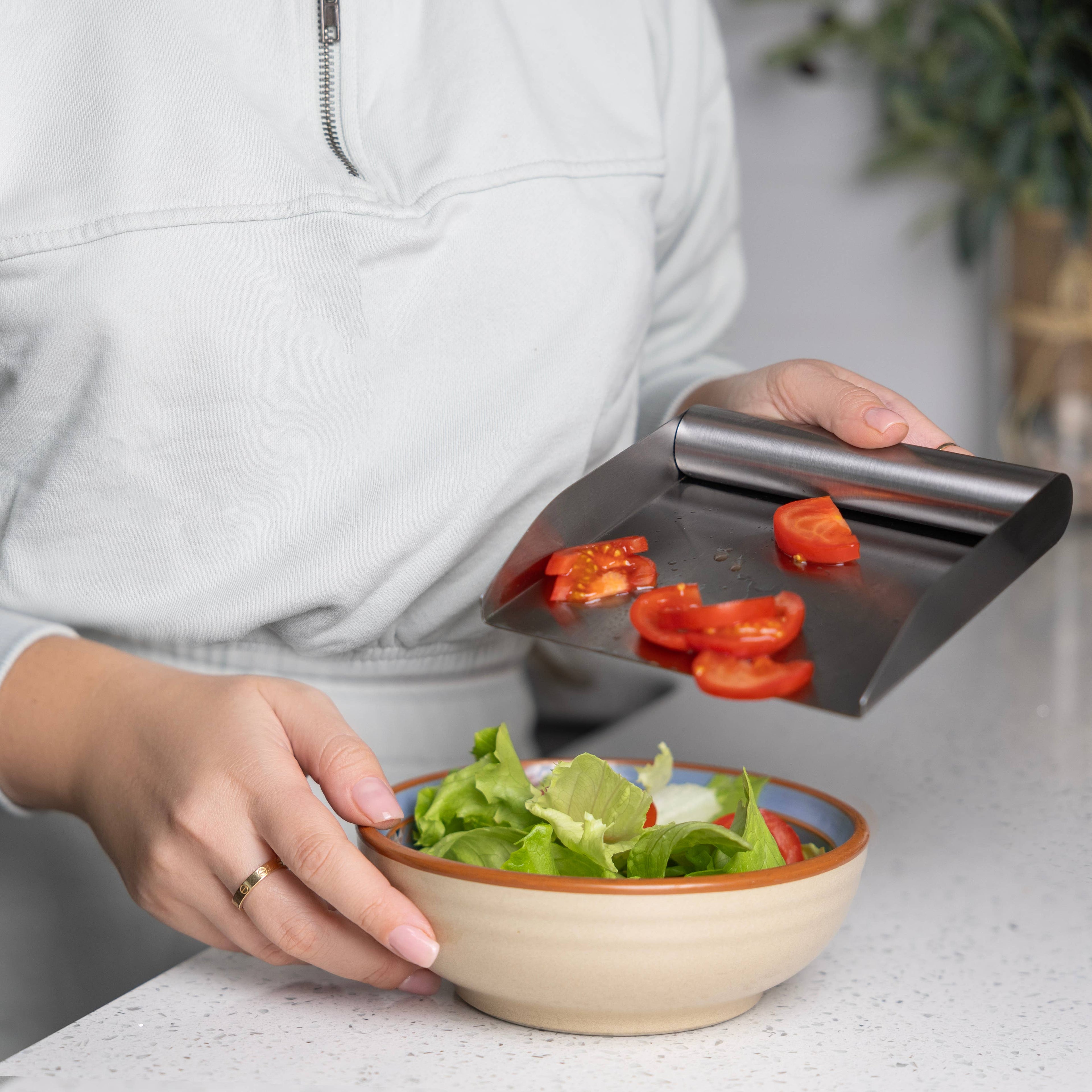 Fox Run Brands - Fox Run Stainless Steel Kitchen Food Scoop, 6" Food Scraper