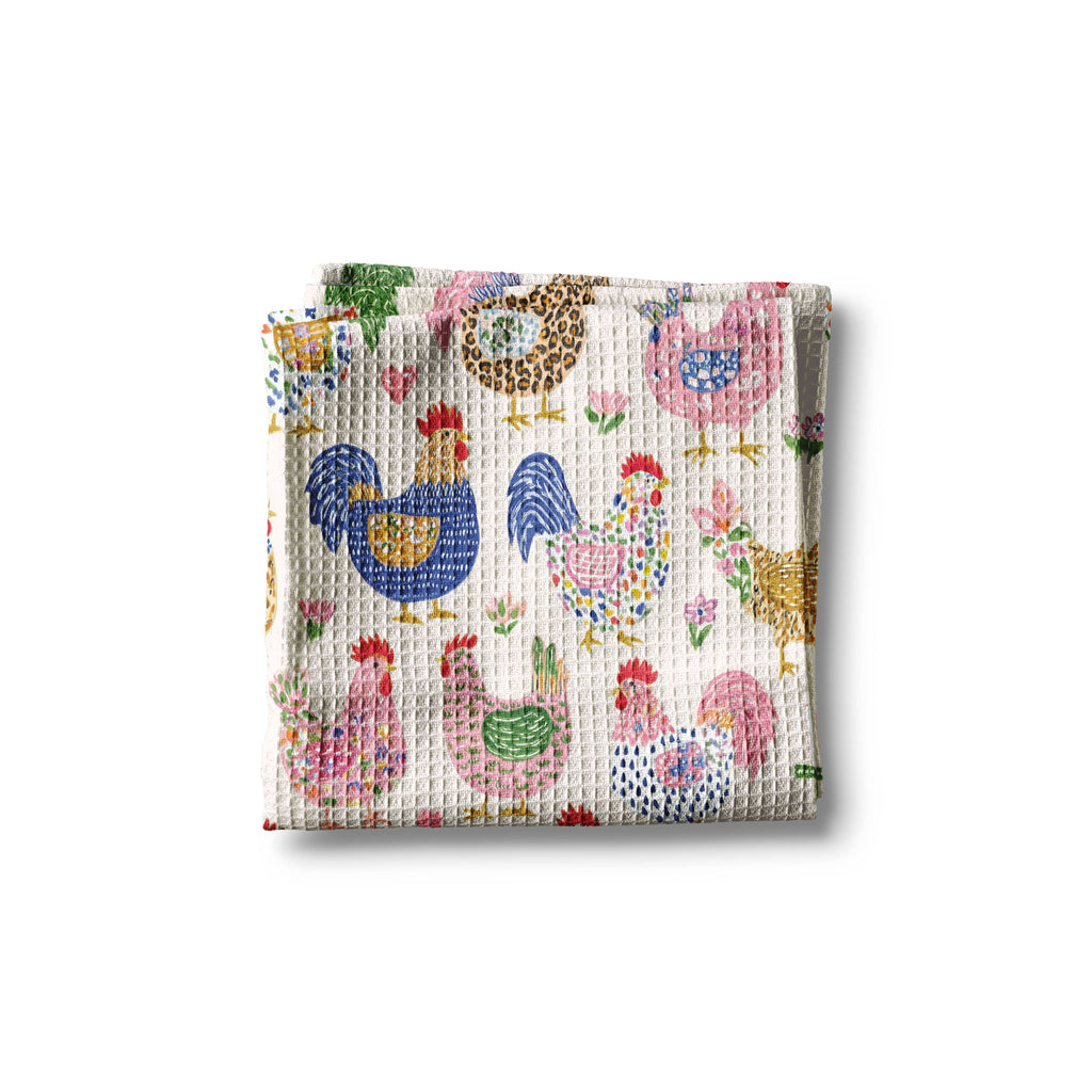 Kitchen Towel | Retro Chickens