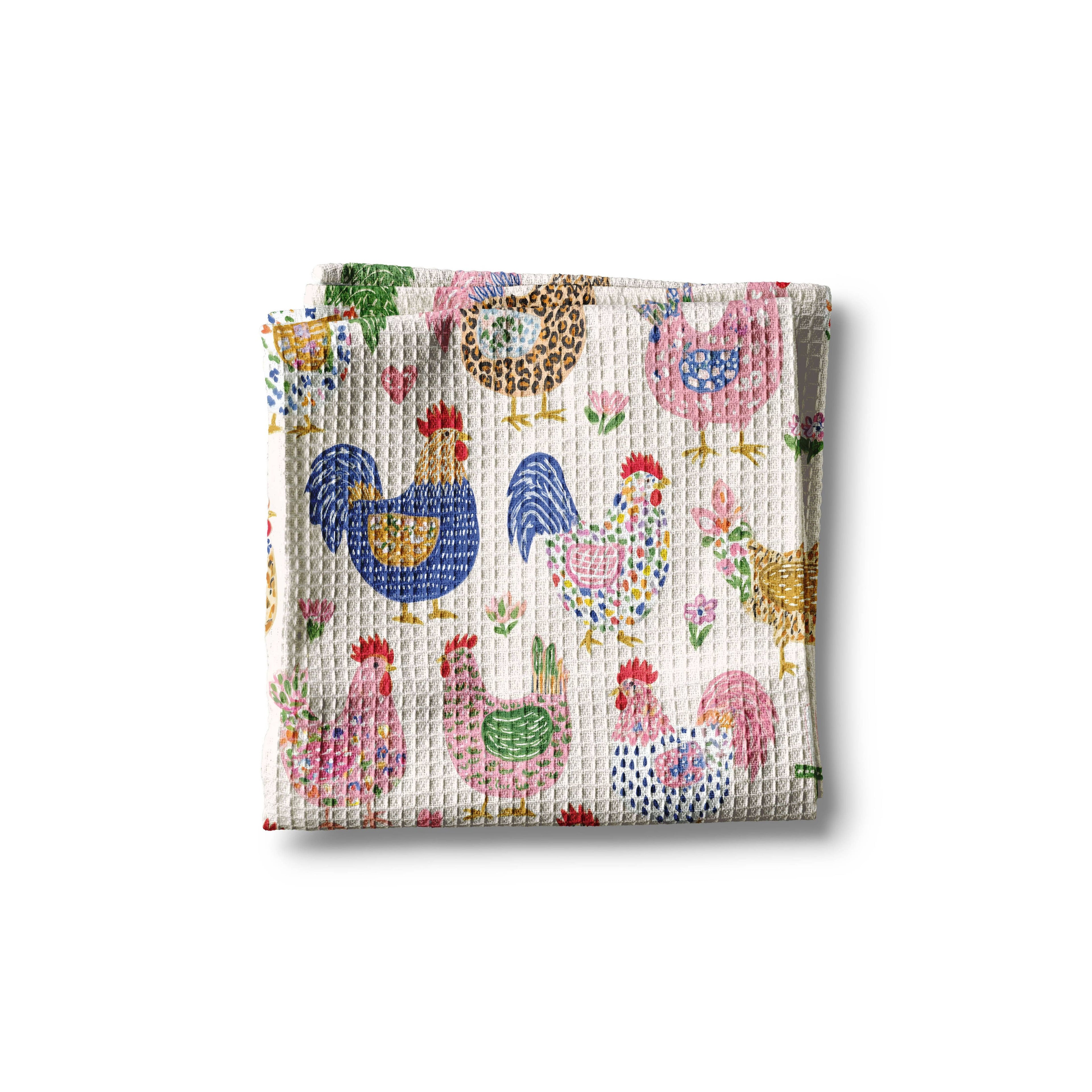 Kitchen Towel | Retro Chickens