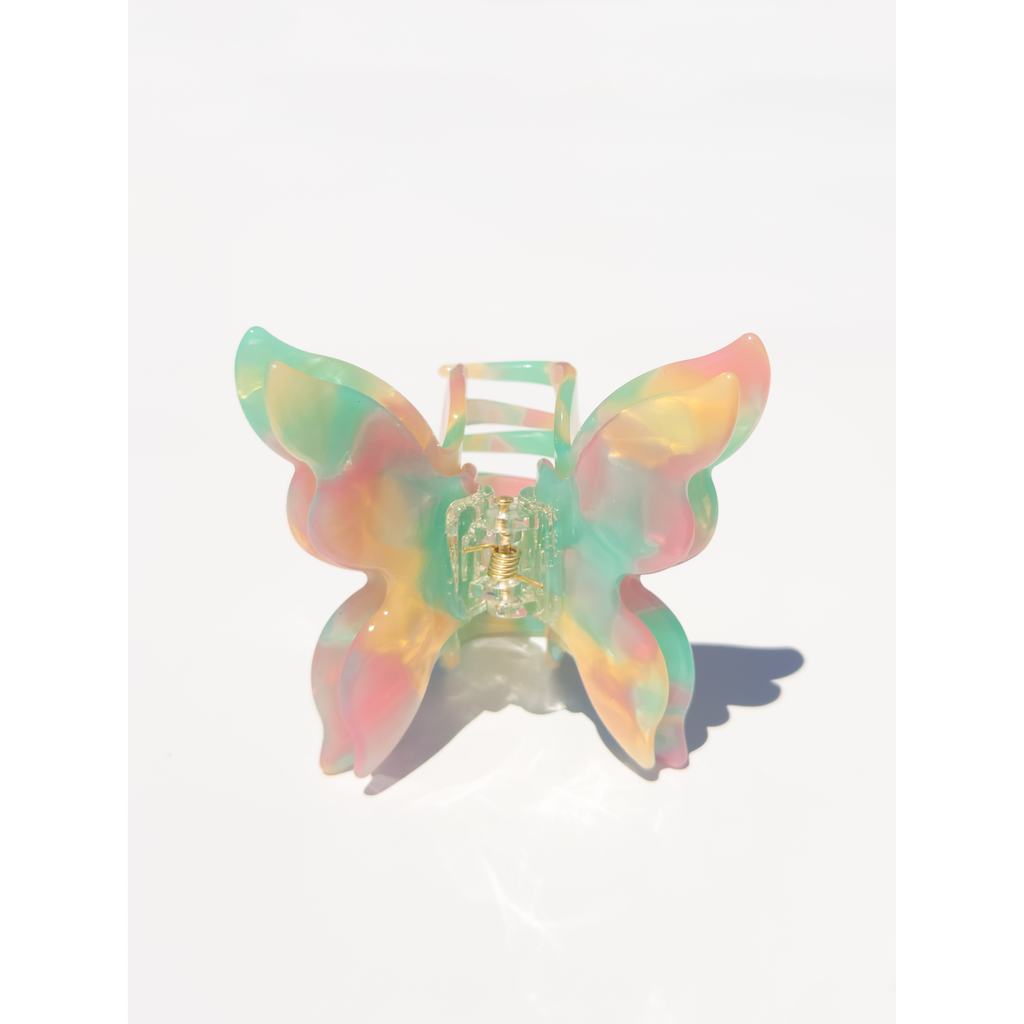 Flutter Butterfly Hair Claw Clip | Mossy Pink
