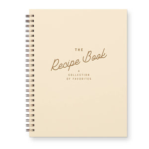 Retro Recipe Book | French Vanilla Cover & Bronze Ink