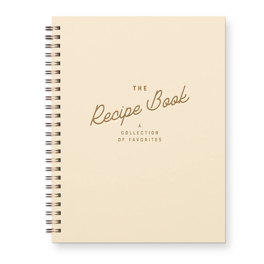 Retro Recipe Book | Peppercorn Cover & White Ink