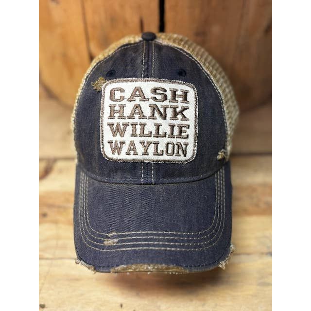 Cash Hank Willy Waylon Hat