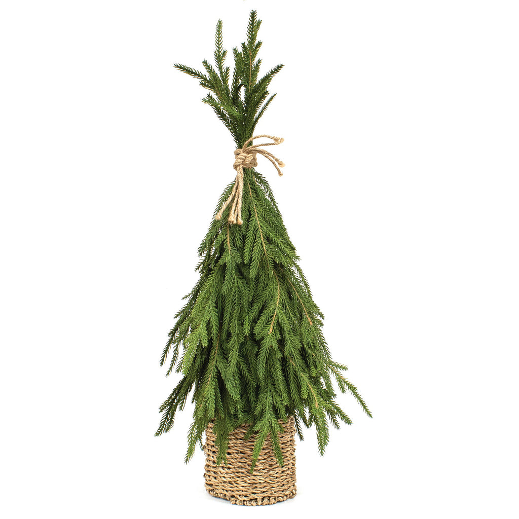 Drooping Soft Touch Austrian Pine Tree in Basket | 25"
