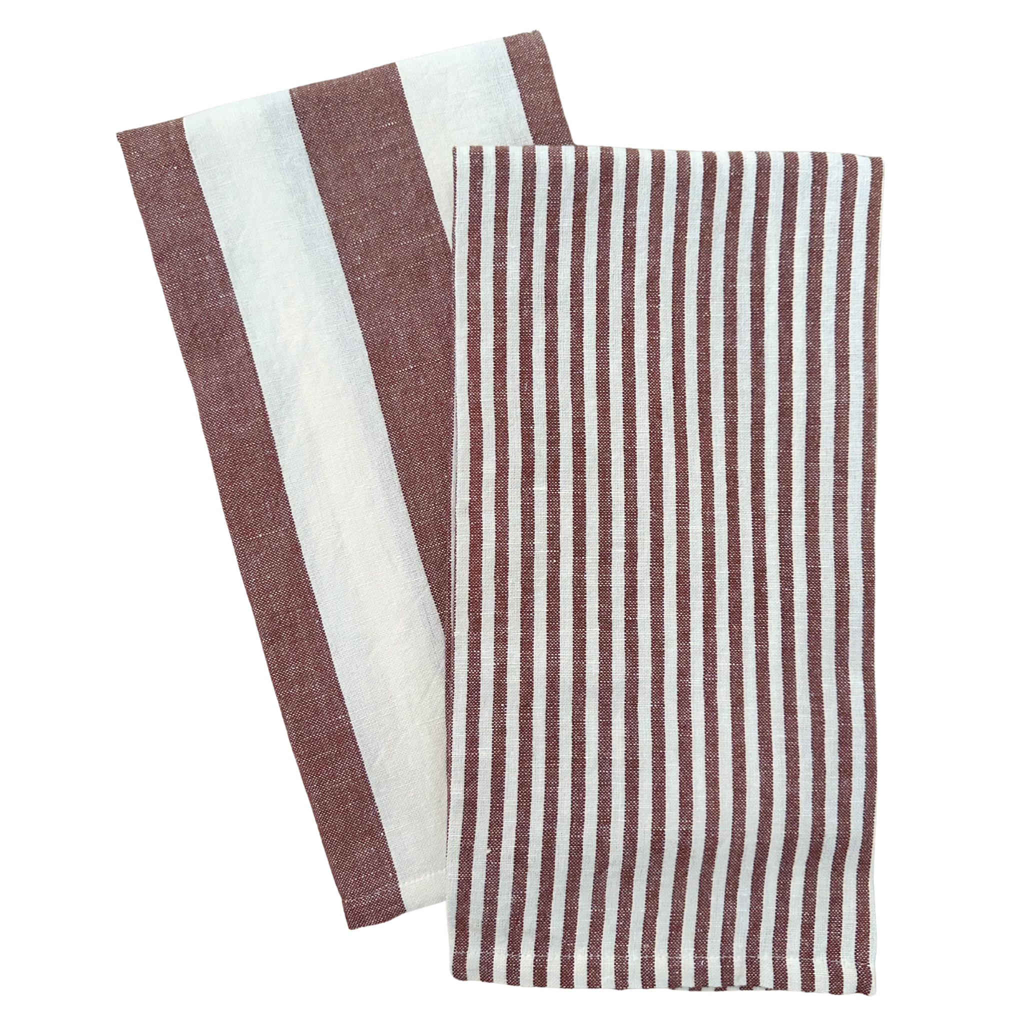 S/2 Stripe Tea Towel Set